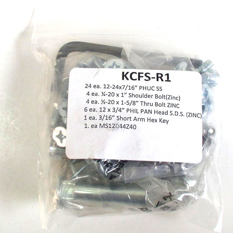 Pemko KCFSR1 Fastener Kit Full Surface Continuous Hinge, Clear Alumin