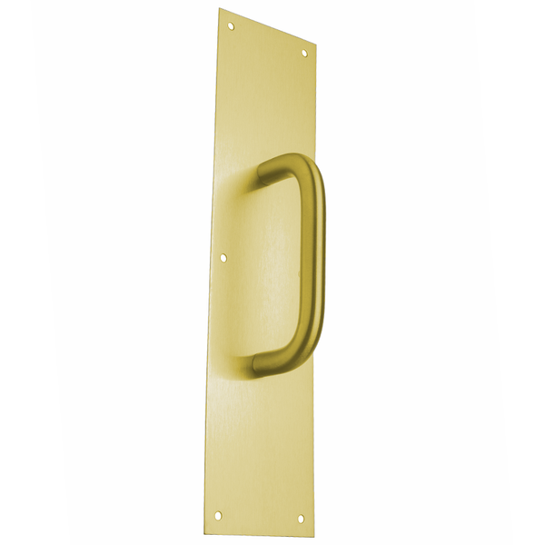 Rockwood 107x70C Door Pull satin-coated-brass