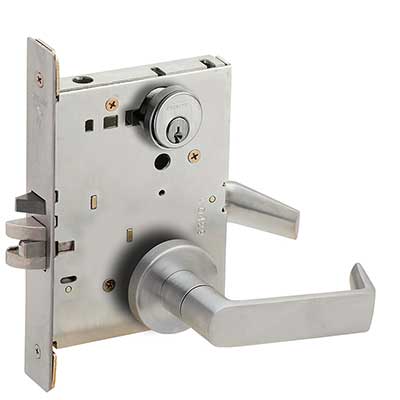 Schlage L9080P 06A 626 Storeroom Mortise Lock, 06 Straight Return Leve