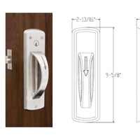 Townsteel CRX-A-84-SFIC-630 Ligature Resistant Classroom Lock Arch Lever, Small Format IC Core, Less Core, US32D Satin Stainless Steel