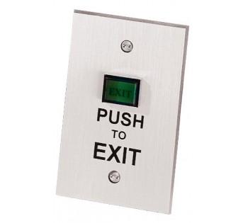 Illuminated Green Push-to-Exit Button