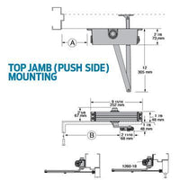 LCN 1261 TOP JAMB (PUSH SIDE) MO UNTING
