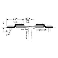 Pemko 305DN-84 Split Astragal, Black Insert, Sold Each, Dark Bronze Anodized Aluminum