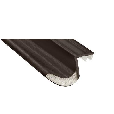 Pemko Q106D-97 Perimeter Gasketing Encased Foam Kerf-In Weatherstrip, 5/8" Reach, 97" Long, Dark brown