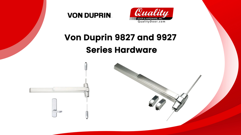 9827 Surface Vertical Rod Exit Devices Explained: Why Double Doors Require