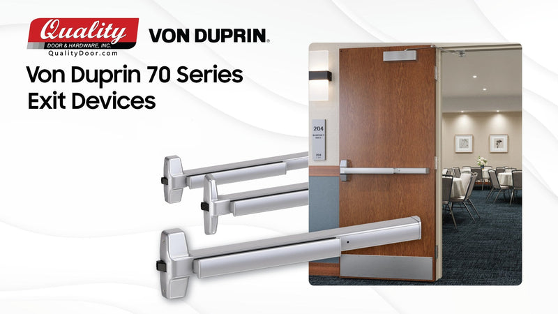 Von Duprin 70 Series Exit Devices: Setting the Standard for Emergency Exit Solutions