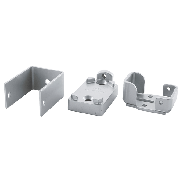 Von Duprin 050330 Mullion Fitting Set, Top and Bottom, For 1654/4954 Mullions, SP28 Aluminum Painted