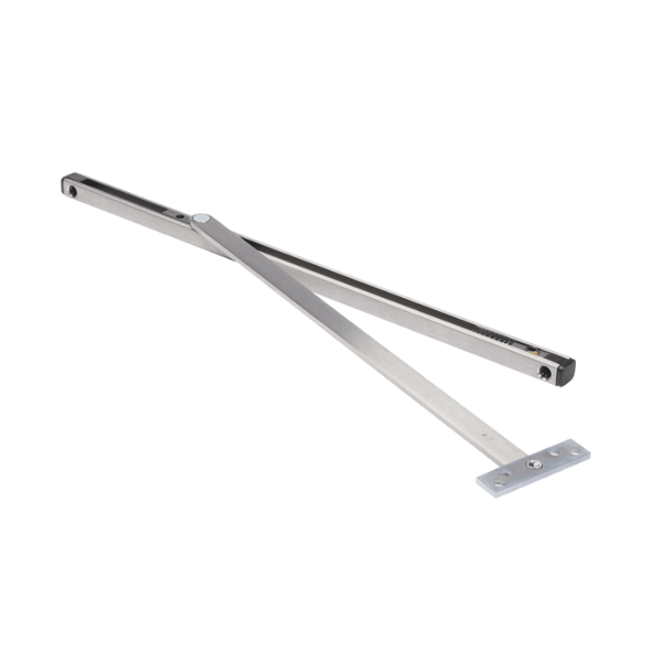 Rixson 10-146-630 Overhead Door Stop Surface Mounted, Multi Function, Dr Width Use Butts or Pivots, 18-24 Inch, Max 110 Deg, 1-3/4 Inch Tk Dr, Non Handed, US32D Satin Stainless Steel