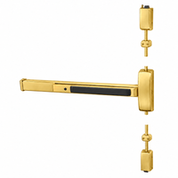 Sargent 12-8715F-96 Fire Rated Surface Vertical Rod Exit Device, Exit Only, 36" Device, 96" Door Height, Less Trim, Less Dogging — US4-606 Satin Brass, RHR Right Hand Reverse
