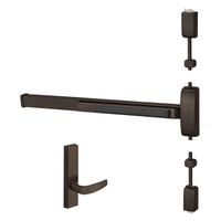 Sargent 12-8715-F-ETB-96 Fire Rated Surface Vertical Rod Exit Device, Passage Function, For 33-36 Inch Width, 96 Inch Height Door, Less Dogging, US10BE-613E Dark Oxidized Bronze