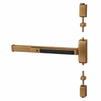 Sargent 12-8715G-96 Fire Rated Surface Vertical Rod Exit Device, Exit Only, 48" Device, 96" Door Height, Less Trim, Less Dogging — US10-612 Satin Bronze, LHR Left Hand Reverse