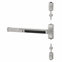 Sargent 12-8715G-84 Fire Rated Surface Vertical Rod Exit Device, Exit Only, 48" Device, 84" Door Height, Less Trim, Less Dogging — US32D-630 Satin Stainless Steel, RHR Right Hand Reverse