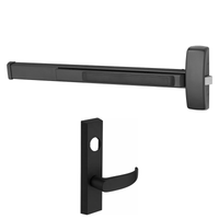 Sargent 12-8813-J-ETP Fire Rated Rim Exit Device, Classroom Function, For 37-42 Inch Width Door, Less Dogging, Less Cylinder, BSP Black Suede Powder Coat