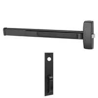 Sargent 12-8863-G-PTB Fire Rated Rim Exit Device, Classroom Function, PTB Thumbpiece Trim, For 43-48 Inch Width Door, Less Dogging, Reversible, Less Cylinder, BSP Black Suede Powder Coat