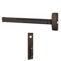 Sargent 12-8863-J-PTB Fire Rated Rim Exit Device, Classroom Function, PTB Thumbpiece Trim, For 37-42 Inch Width Door, Less Dogging, Reversible, Less Cylinder, US10BE-613E Dark Oxidized Bronze