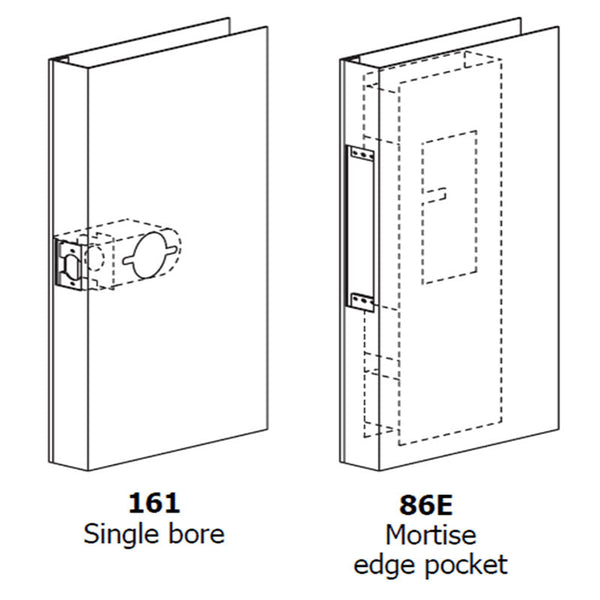 161 Cylindrical and 86E Mortise Preps