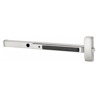 Sargent 16-43-8888-F Rim Exit Device, Multi-Function, Less Trim Exit Only, Flush End Cap, For 33-36 Inch Width Door, Cylinder Dogging, US32D-630 Satin Stainless Steel