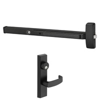 Sargent 16-8804-F-ETL Rim Exit Device, Night Latch Function, For 33-36 Inch Width Door, Cylinder Dogging, LA Keyway, Keyed Different, BSP Black Suede Powder Coat