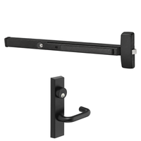 Sargent 16-8804-G-ETJ Rim Exit Device, Night Latch Function, For 43-48 Inch Width Door, Cylinder Dogging, LA Keyway, Keyed Different, BSP Black Suede Powder Coat