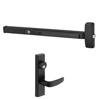 Sargent 16-8804-J-ETB Rim Exit Device, Night Latch Function, For 37-42 Inch Width Door, Cylinder Dogging, LA Keyway, Keyed Different, BSP Black Suede Powder Coat