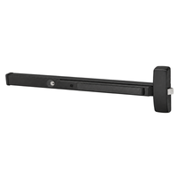 Sargent 16-8810-F Rim Exit Device, Multi-Function, Exit Only, Less Trim, For 33-36 Inch Width Door, Cylinder Dogging, LA Keyway, Keyed Different, BSP Black Suede Powder Coat