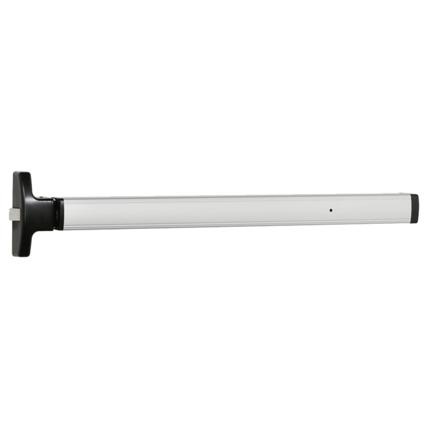 Falcon 1790-EO-3-628 Rim Exit Device, Exit Only, Less Trim, 36" Device, For 3'x7' Door, Includes PB48 Strike, Hex Key Dogging, Reversible, US28 Clear Anodized Aluminum Finish