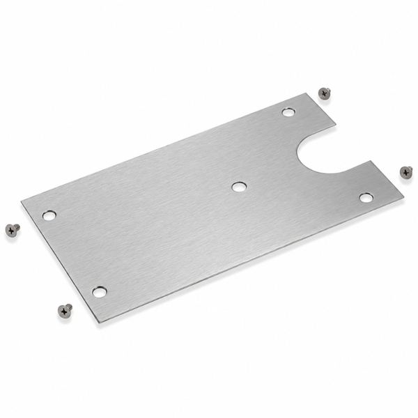 Rixson 204050 Floor Closer Floor Plate with Screws, For 20 Series, US26D-626 Satin Chrome