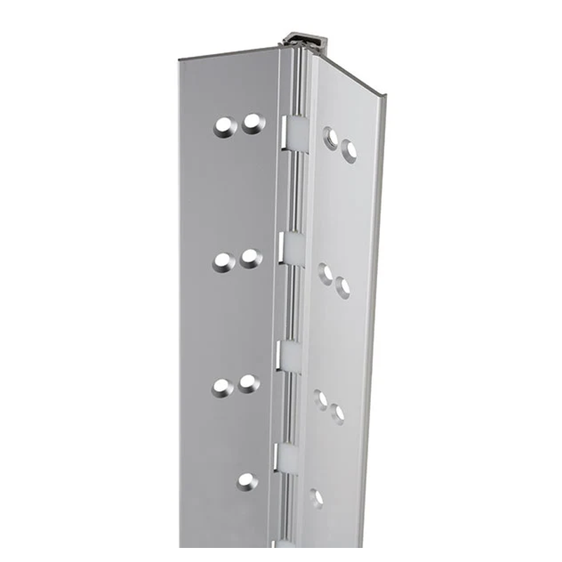 Ives 224HD-95-US28-EPT-RH-LOC22 Aluminum Continuous Gear Hinge, Full Mortise, Door Edge Protector, 1/16" Inset, 95", Von Duprin EPT Prep @ 22" Satin Aluminum Clear Anodized Finish, Right-Handed - Default Title