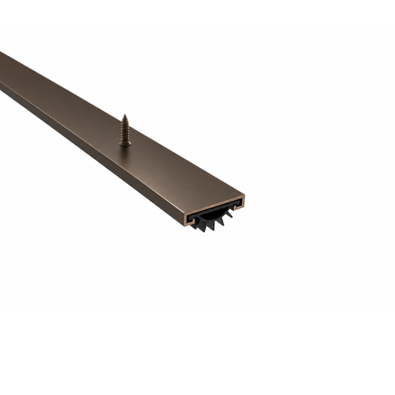 Pemko 234DV Door Shoe Channel, Eco-V Seal, Dark Bronze Anodized Aluminum, 36" Length
