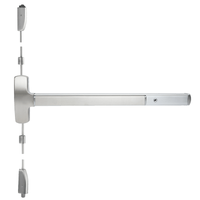 Falcon 25-V-EO-3, Wide Stile Pushpad, Exit Only, Less Trim, 36" Device, Hex Key Dogging, Grade 1, Right Hand Reverse, Reversible