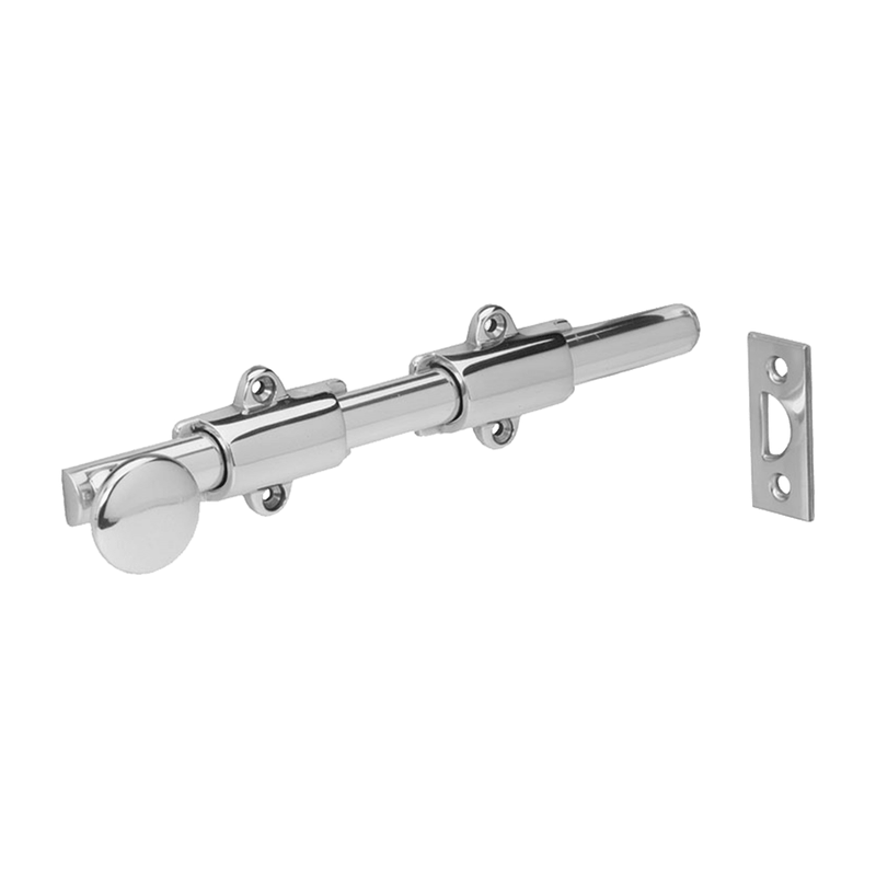 Ives 265B26D Brass Manual Flush Bolt, Satin Chrome - Default Title