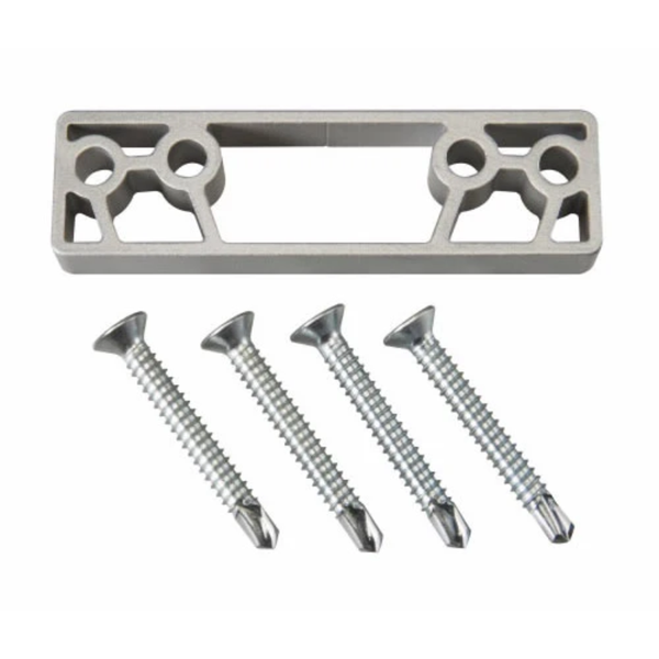 Accentra 293BSS-689 blade stop spacer, SP28 silver aluminum, for 5800 Series door closer, with 4 screws