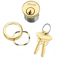 Schlage 30001S123118 Mortise Cylinders, 1-1/8 - US3-605 Bright Brass