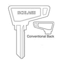 Schlage 35-144-E Key Blank, Access Bow, Embossed Both Sides, E Keyway