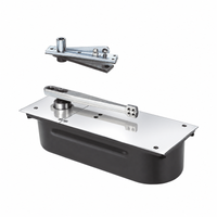 Rixson 4090A Heavy Duty Double Acting Center Hung Floor Closer, Hold Open, US26-625 Bright Chrome