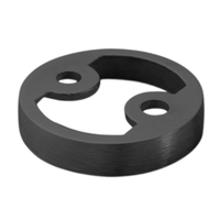 Rockwood 444 Solid Cast Brass Door Stop, 3/8 Inch Riser 440 or 441 Low Dome Floor Stop