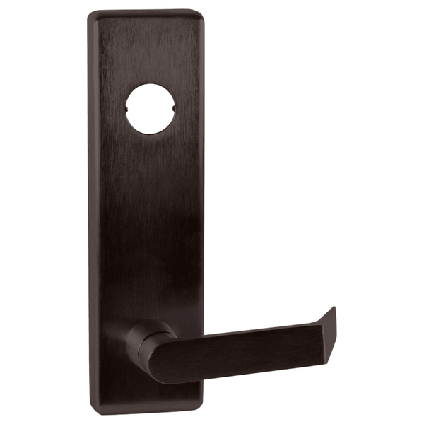 Falcon 510L-FSE, Fail Secure, Dane Lever Design, Locks/Unlocks, Less Cylinder, For 25 Series Exit Device, Dark Bronze Painted