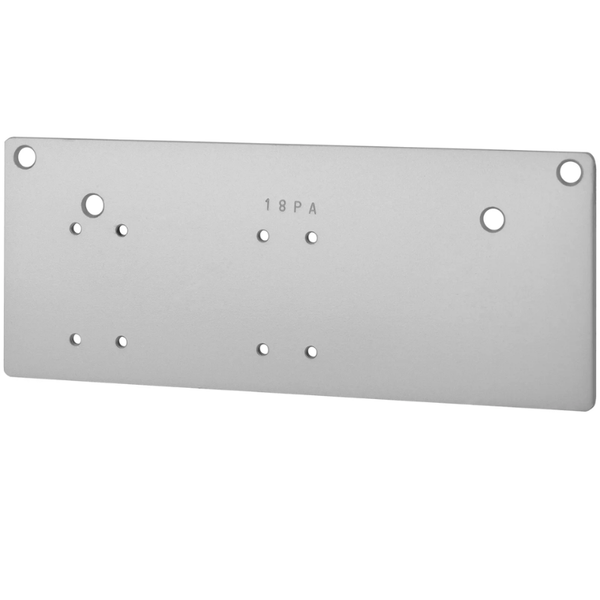 Accentra 5800PDP 689 aluminum narrow top rail drop plate, parallel arm, for 5800 Series door closer