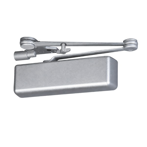 Accentra 5831T-SNB heavy duty surface door closer, satin nickel, hold open parallel arm with spring stop