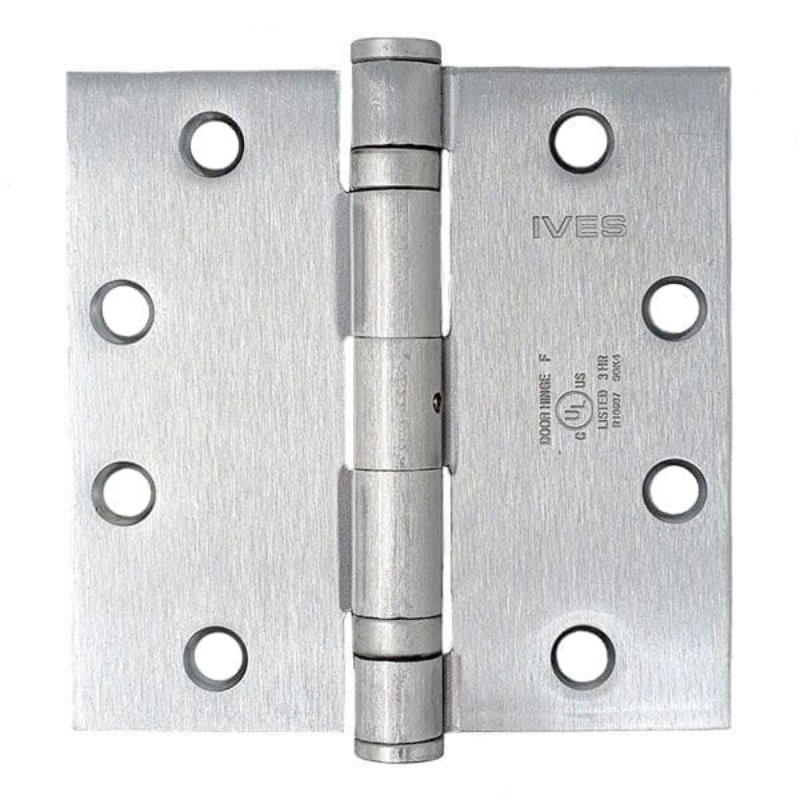 Ives 5BB1 4.5 x 4.5 Inch NRP Ball Bearing Hinge - US26D-652 Satin Chrome (Steel)