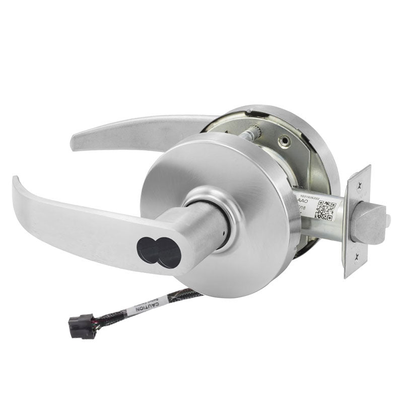 Sargent 60-RX-10XG05-LP-24V US26D satin chrome cylindrical lever lock, Request to Exit, LFIC keyway, wired