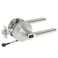 Sargent 70-RX-10XG05-LMD-12V US26D satin chrome cylindrical lever lock, request to exit, SFIC less core