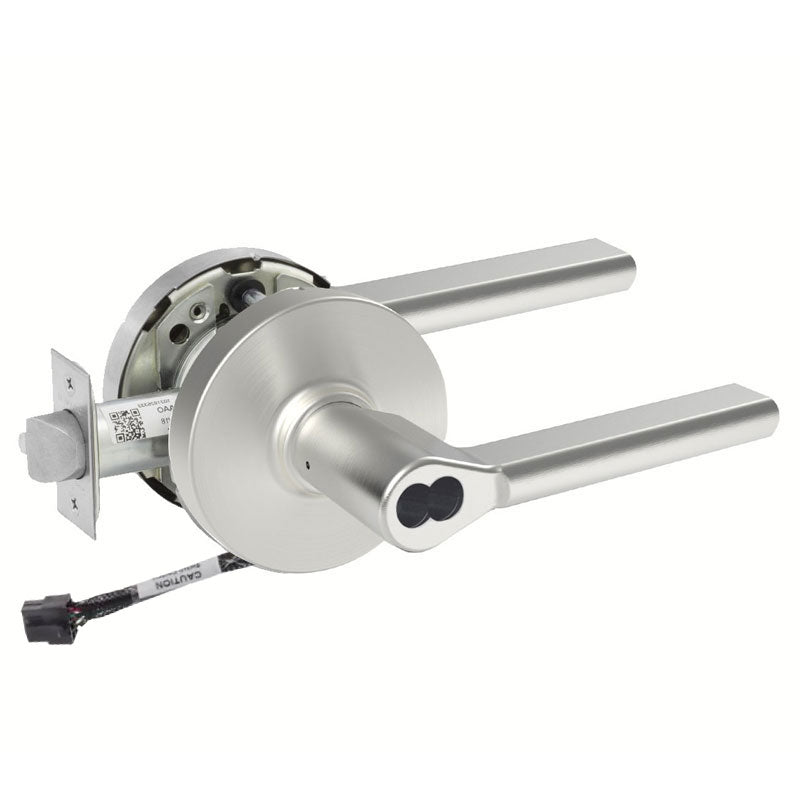Sargent 70-RX-10XG05-LMD-12V US26D satin chrome cylindrical lever lock, request to exit, SFIC less core