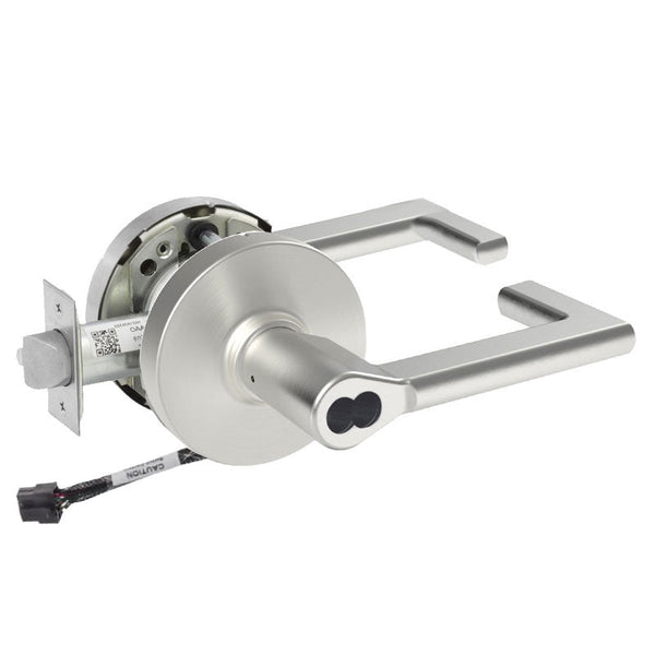 Sargent 70-RX-10XG05-LND-12V US26D satin chrome cylindrical lever lock, request to exit, SFIC less core
