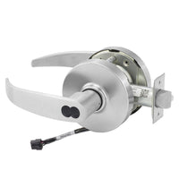 Sargent 70-RX-10XG05-LP-24V US26D satin chrome cylindrical lever lock, request to exit, SFIC less core