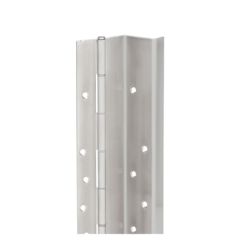 Ives 711HT-95-US32D Pin and Barrel Continuous Hinge, Hospital Tip, UL Listed, 95 Inch Height, Hospital Tips, Swing Clear Flush Mount, For 1 3/4 tk Square Edge Door, Max 48 in Dr Width, Non Handed, 630 Satin Stainless Steel Finish - Default Title