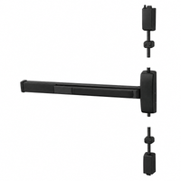 Sargent 8715F-96 Surface Vertical Rod Exit Device, Exit Only, 36" Device, 96" Door Height, Less Trim, Hex Key Dogging — BSP Black Suede Powder Coat, RHR Right Hand Reverse