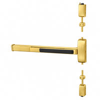 Sargent 8715F-84 Surface Vertical Rod Exit Device, Exit Only, 36" Device, 84" Door Height, Less Trim, Hex Key Dogging — US4-606 Satin Brass, LHR Left Hand Reverse