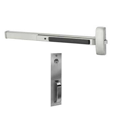 Sargent 56-12-8804-G-PSB (12) Fire Rated Rim Exit Device (56) Electric Latch Retraction, Night Latch Function, 43"-48" Bar, PSB Pull Trim