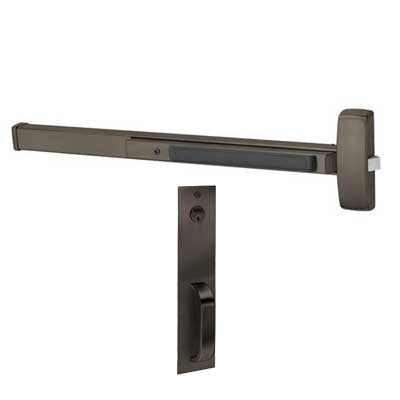 Sargent 56-12-8804-G-PSB (12) Fire Rated Rim Exit Device (56) Electric Latch Retraction, Night Latch Function, 43"-48" Bar, PSB Pull Trim